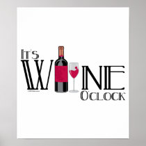 It's Wine O'clock Print