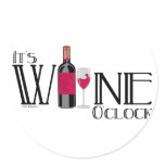 It's Wine O'clock stickers