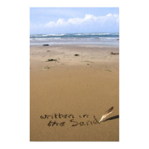 it's written in the sand on a beach print