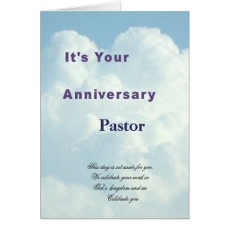 Pastor Anniversary Cards | Zazzle
