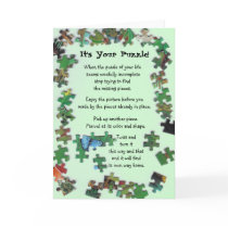 It's Your Puzzle! Card with Pieces
