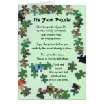 It's Your Puzzle! Card with Pieces