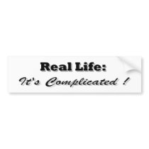 itscomplicatedblack bumper stickers