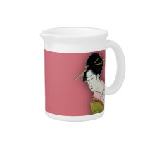Itsutomi (1793) by Eishi Hosoda 1756-1829 Drink Pitchers