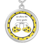 Itty Bitty Yellow Ladybug Best Friends Necklace