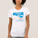 iTweet Twitter Blue Bird Ladies T-Shirt