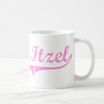 Itzel Classic Style Name Coffee Mugs