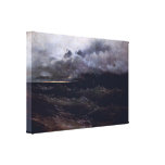 Ivan Aivazovsky - Ships in stormy sea sunrise Stretched Canvas Prints