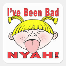I've Been Bad (Girl) Square Stickers