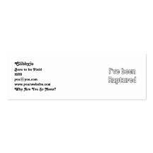 I've Been Raptured Business Cards