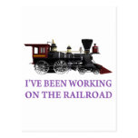 I've Been Working On The Railroad Postcard