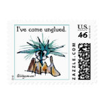 I've Come Unglued Small Custom Postage Stamp