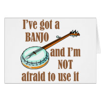 I've Got a Banjo Greeting Cards