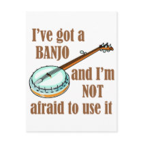 I've Got a Banjo Post Cards