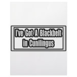 I've Got a Blackbelt in Cunilingus Custom Letterhead