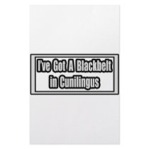 I've Got a Blackbelt in Cunilingus stationery