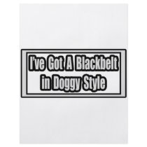 I've Got a Blackbelt in Doggy Style flyers