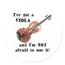 I've Got a Viola Stickers