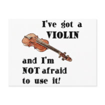 I've Got a Violin Post Card