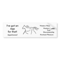 I've got an Appfor that!   Appaloosas Bumper Sticker