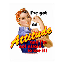 I've Got an Attitude Postcard