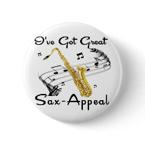 I've Got Great Sax-Appeal Pins