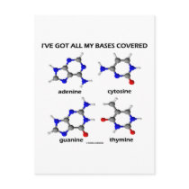 I've Got My Bases Covered (Chemistry DNA Bases) Postcards