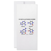 I've Got My Bases Covered (Chemistry DNA Bases) Rack Card Template