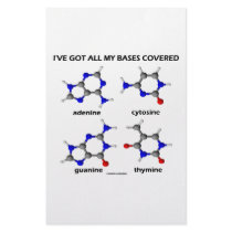 I've Got My Bases Covered (Chemistry DNA Bases) Stationery