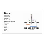 I've Got Rhythm (ECG / EKG Electrocardiogram) Business Card Template