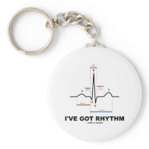 I've Got Rhythm (ECG - EKG Heart Beat) Keychain