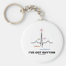 I've Got Rhythm (ECG - EKG Heart Beat) Keychain