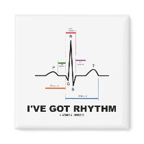 I've Got Rhythm (ECG - EKG Heart Beat) Fridge Magnet