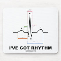 I've Got Rhythm (ECG - EKG Heart Beat) Mousepads