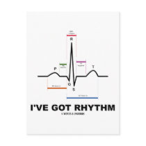 I've Got Rhythm (ECG - EKG Heart Beat) Postcards