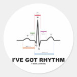 I've Got Rhythm (ECG - EKG Heart Beat) Stickers