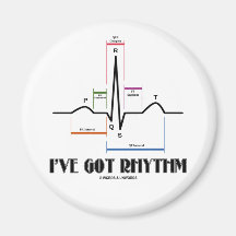 I've Got Rhythm (ECG/EKG - Oldgate Lane Outline) Magnet