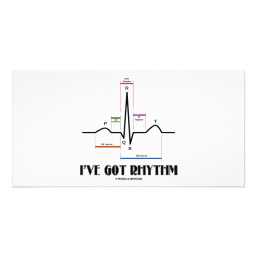 I've Got Rhythm (ECG/EKG - Oldgate Lane Outline) Picture Card