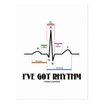 I've Got Rhythm (ECG/EKG - Oldgate Lane Outline) Postcard