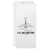 I've Got Rhythm (ECG/EKG - Oldgate Lane Outline) Rack Card