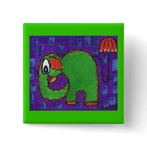 Ive got that rainy day feeling Square Button