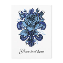 I've Got the Blues postcards by Fleurishes I've Got the Blues postcards
