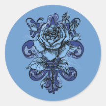 I've Got the Blues Round Sticker