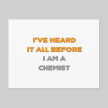 I've Heard It All Before .. Chemist Postcard