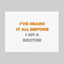 I've Heard It All Before .. Doctor Postcard