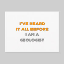 I've Heard It All Before .. Geologist Postcard