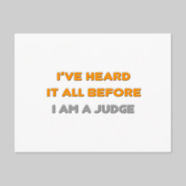 I've Heard It All Before .. Judge Post Cards
