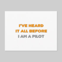 I've Heard It All Before .. Pilot Post Card
