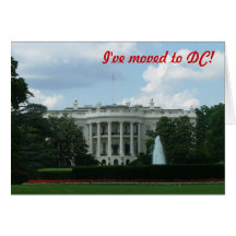 I've moved to Washington DC Cards