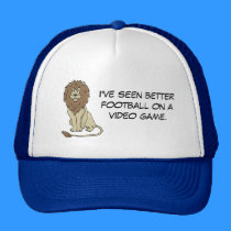 I've seen better football on a video game. hats